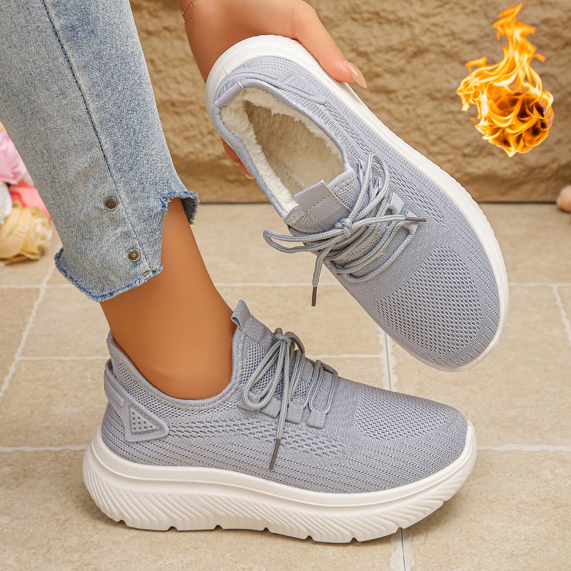 2027 Women's Outdoor Walking S - Knit Fabric Lace Up Sneakers review and price
