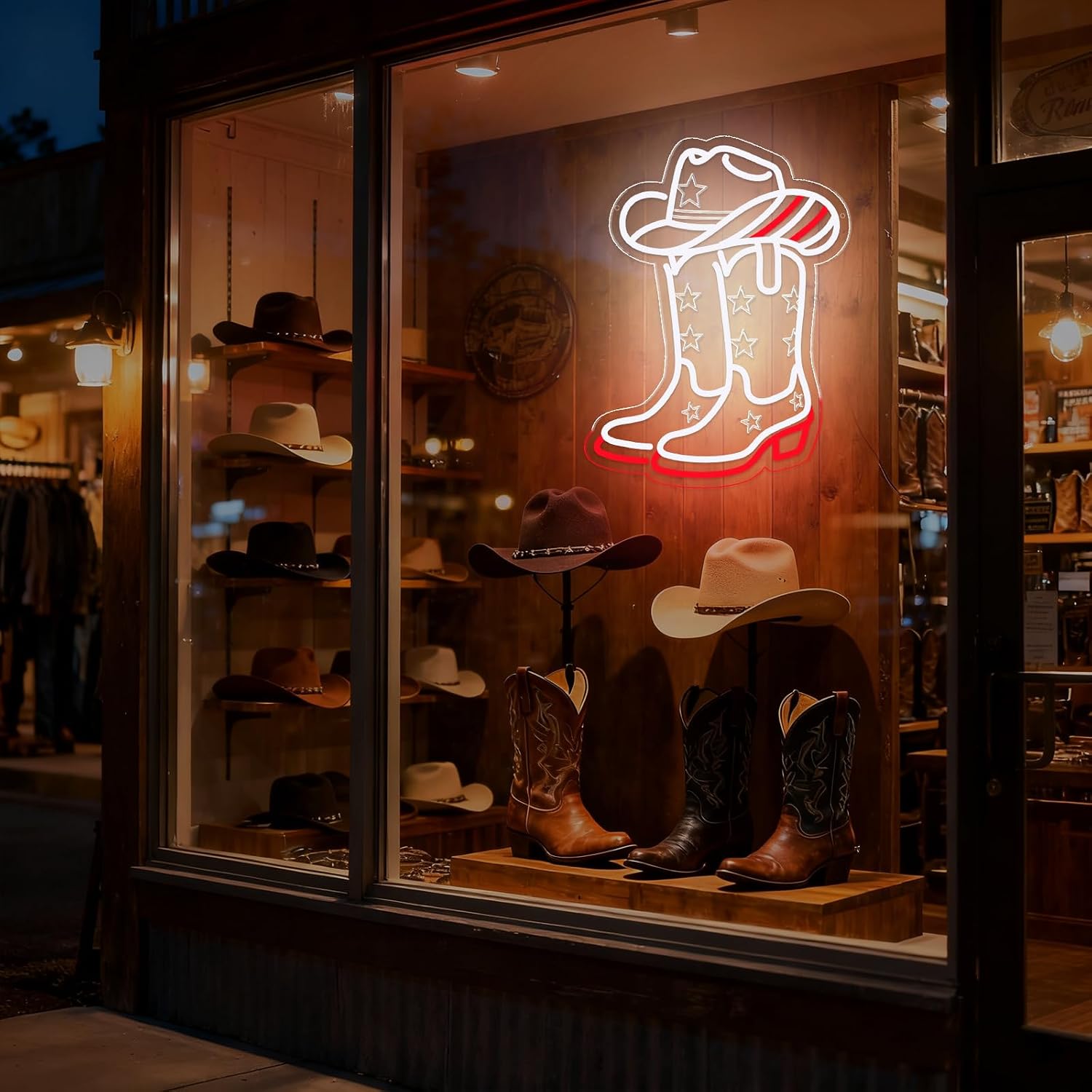 Cowboy Boots and Hat LED Neon  - Boots review and price