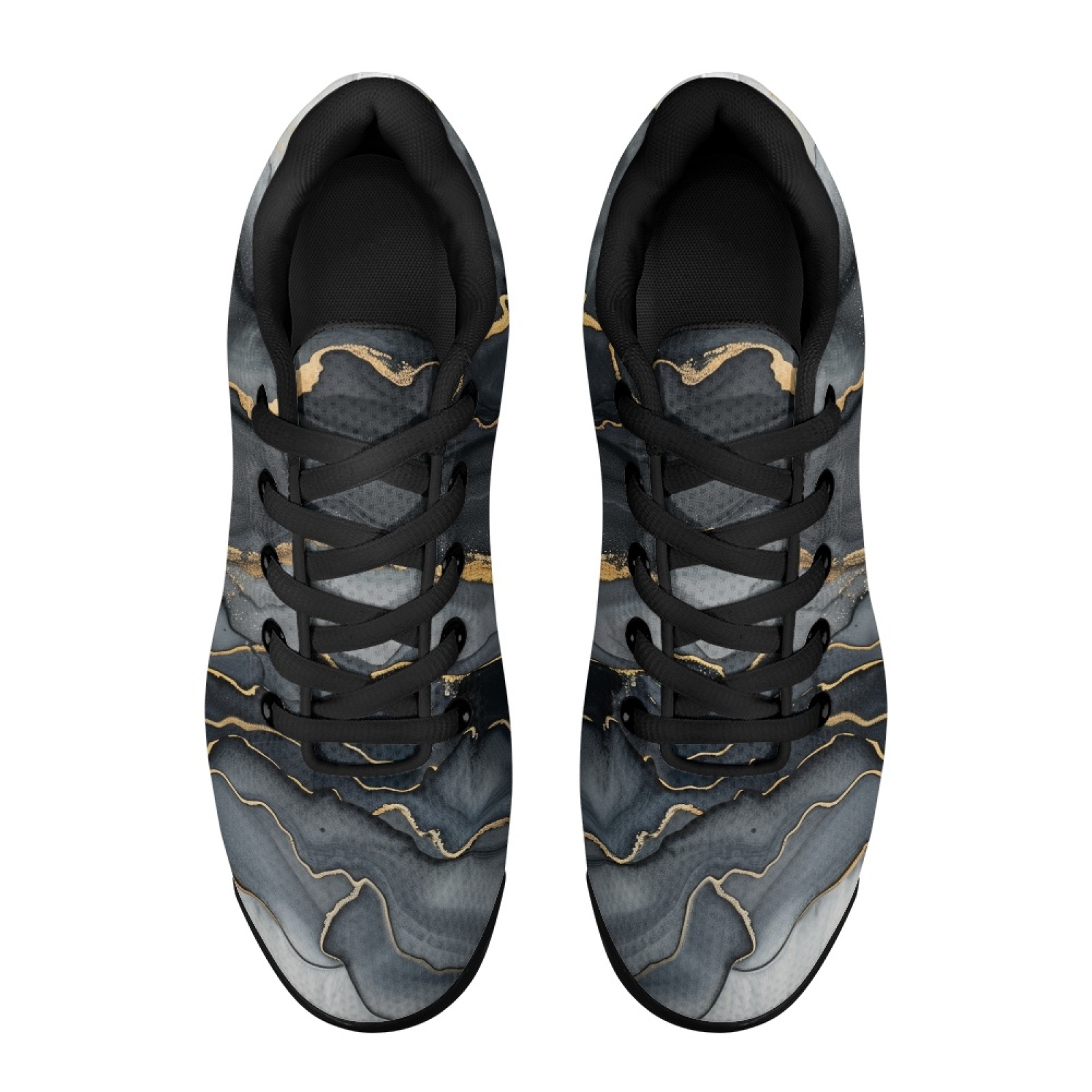 PENSTROLL Black Gold Marble Ai - Air Cushion Jogger Shoes Men review and price